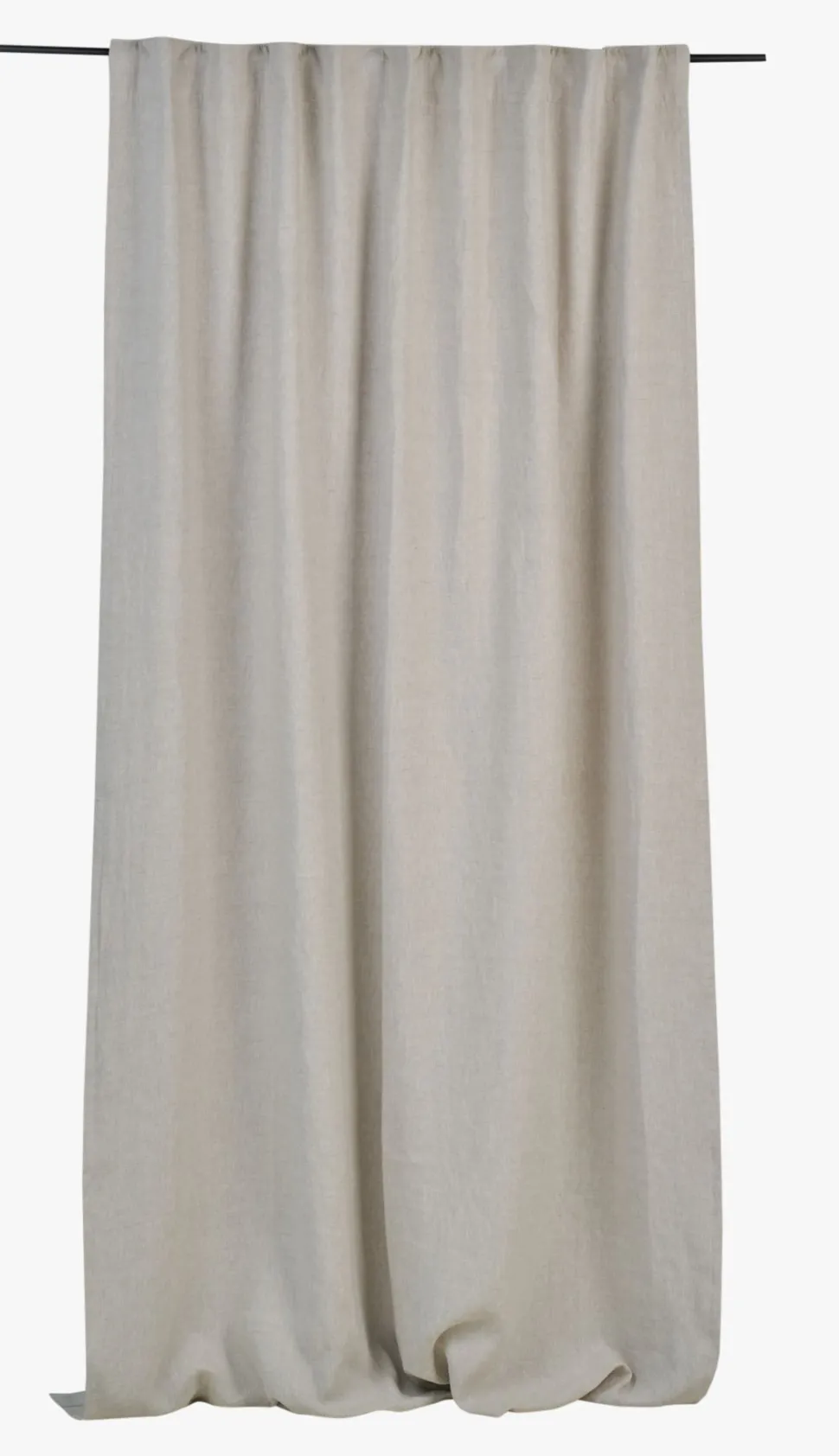 Lysdempende lingardin natur - 135x250 cm