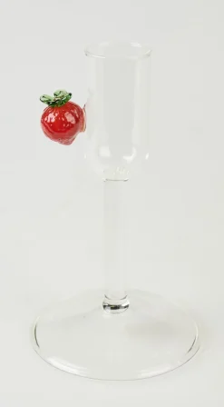 Lysestake transparent - 7,2x7,2x15 cm