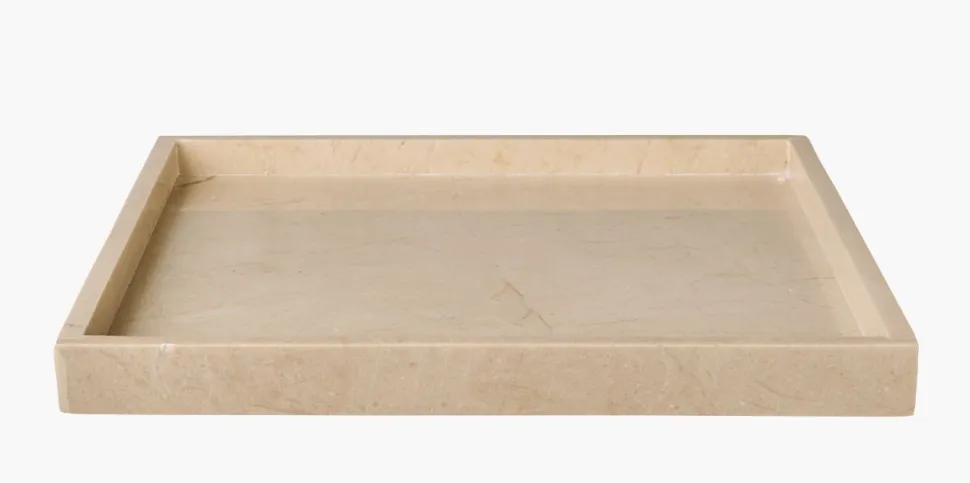 Lysfat beige - 23x23x3 cm