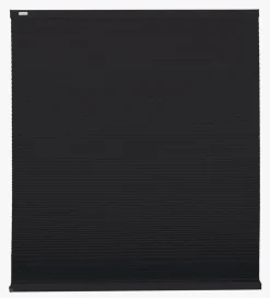 Lysfilt. dobbel plisségardin svart - 60x160 cm