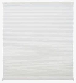 Lysfilt. dobbel plisségardin hvit - 60x160 cm