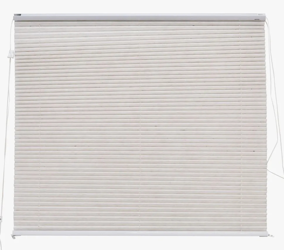 Lysfiltrerende plisségardin lys natur - 60x160 cm