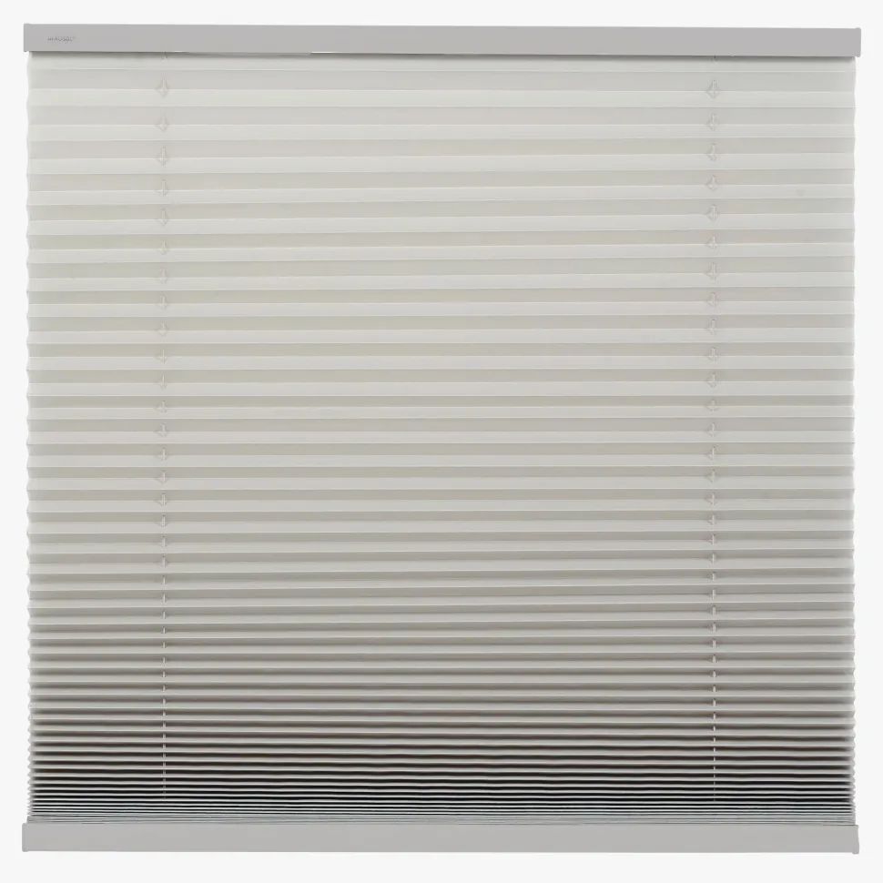 Lysfiltrerende plisségardin grå - 40x160 cm