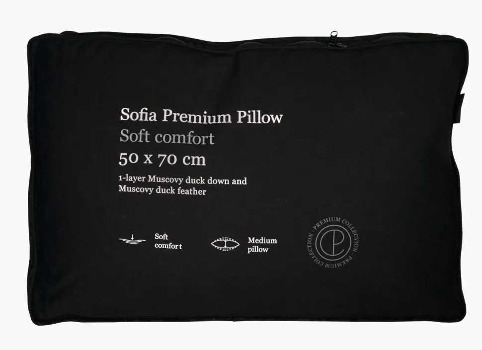 Medium dunpute hvit - 50x70 cm