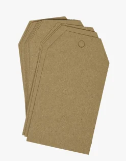 Merkelapp 12stk natur - 5x9 cm