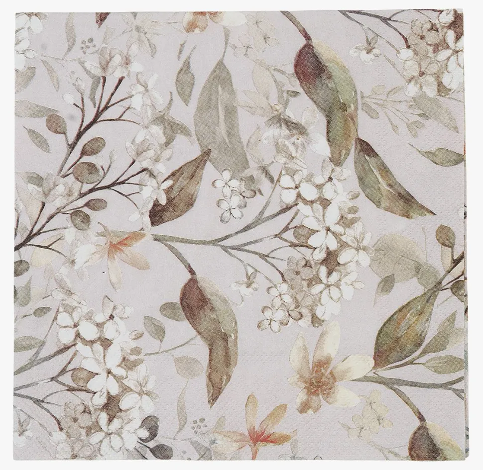 Middagsservietter multi beige - 40x40 cm