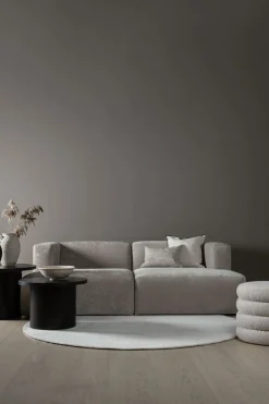 Modulsofa 2 deler m/sjeselong grå - 228x154x73 cm