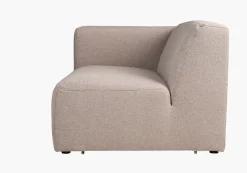 Modulsofa 1,5 seter m/armlene høyre beige - 110x93x73 cm