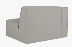 Modulsofa 1,5 seter m/armlene venstre grå - 110x93x73 cm