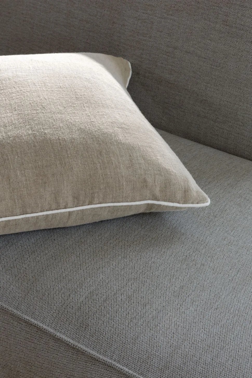 Modulsofa 1,5 seter m/armlene venstre grå - 110x93x73 cm