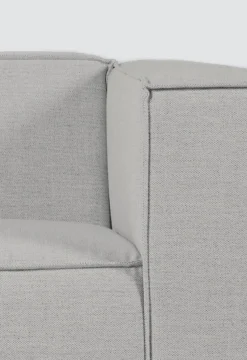 Modulsofa 1,5 seter m/armlene høyre grå - 110x93x73 cm