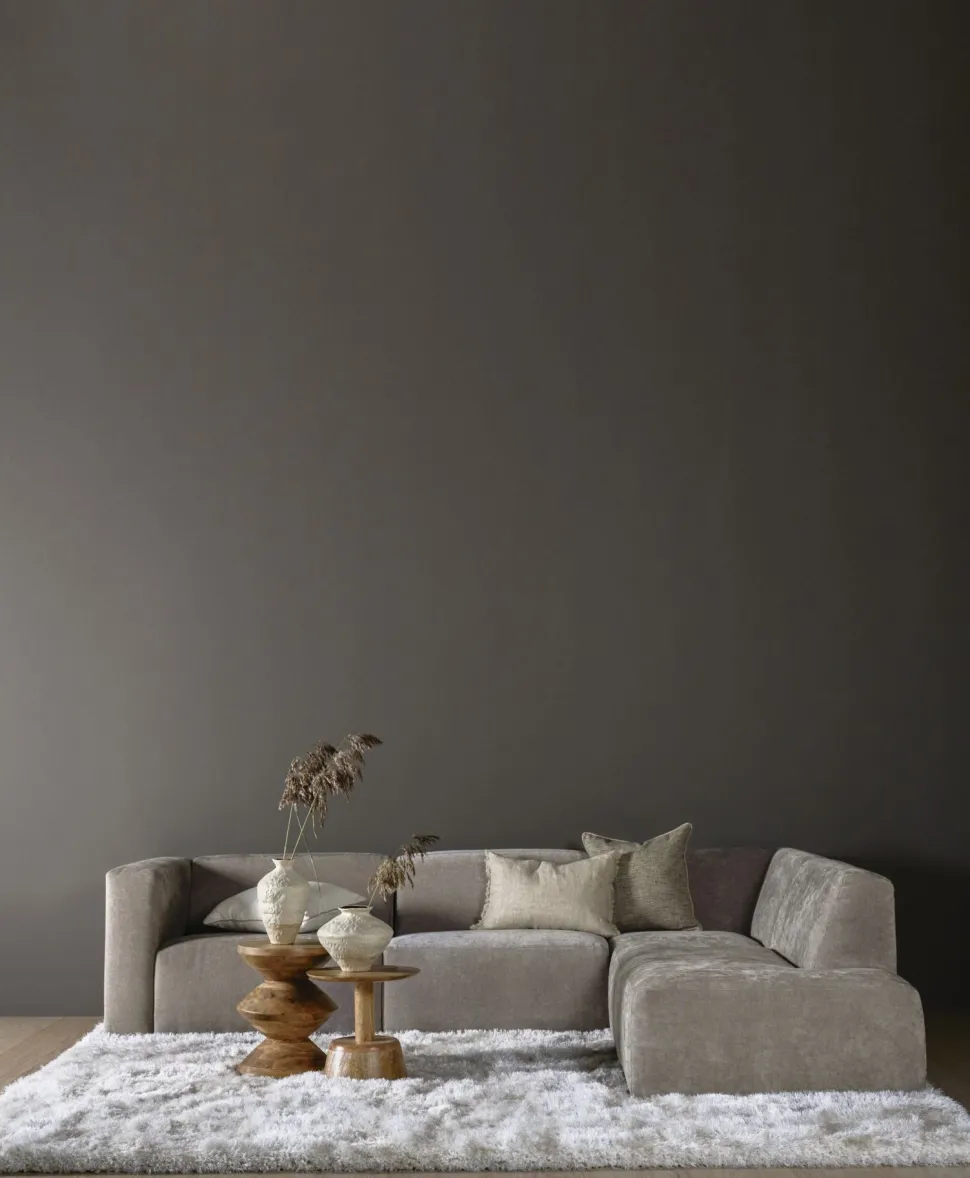 Modulsofa 1,5 seter m/armlene venstre grå - 110x93x73 cm