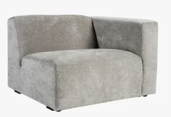 Modulsofa 1,5 seter m/armlene høyre grå - 110x93x73 cm
