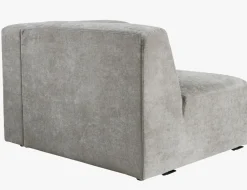 Modulsofa 1,5 seter m/armlene høyre grå - 110x93x73 cm