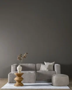 Modulsofa 1,5 seter m/armlene høyre grå - 110x93x73 cm