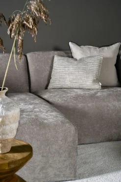 Modulsofa 1,5 seter m/armlene høyre grå - 110x93x73 cm