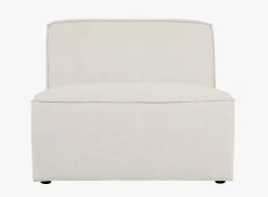 Modulsofa 1,5 seter uten armlener natur - 90x93x73 cm