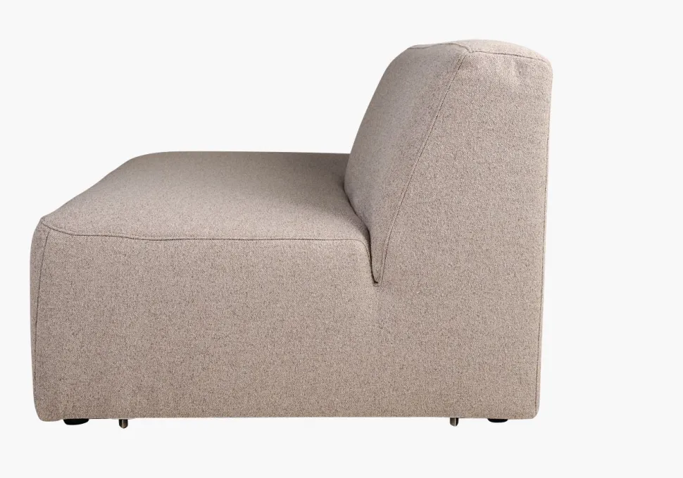 Modulsofa 1,5 seter uten armlene beige - 90x93x73 cm