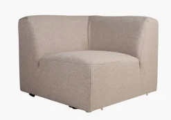 Modulsofa hjørne beige - 93x93x73 cm