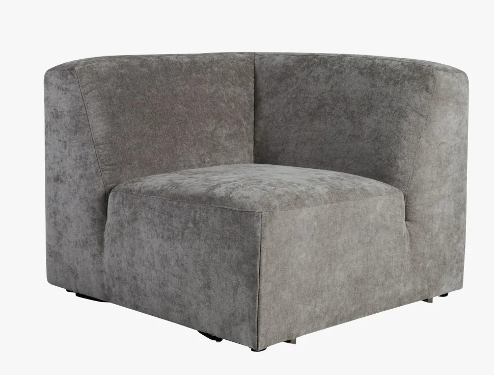 Modulsofa hjørne grå - 93x93x73 cm