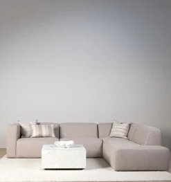 Modulsofa åpen ende høyre beige - 134x93x73 cm