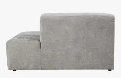 Modulsofa åpen ende høyre grå - 134x93x73 cm