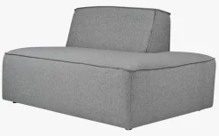Modulsofa åpen ende høyre grå - 134x93x73 cm