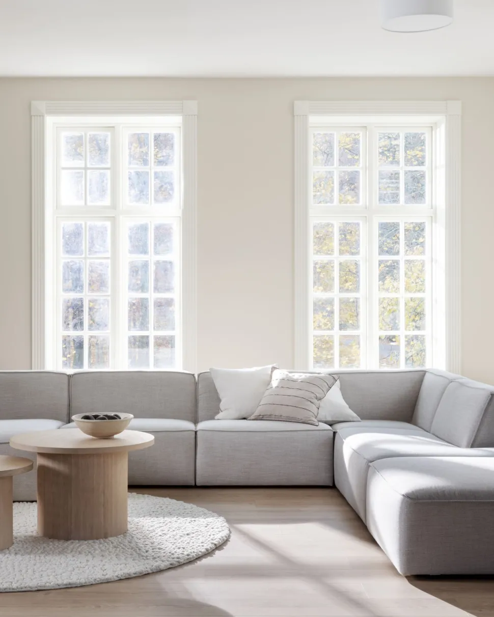 Modulsofa åpen ende høyre natur - 134x93x73 cm