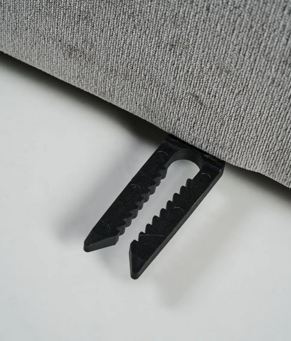 Modulsofa åpen ende venstre grå - 134x93x73 cm