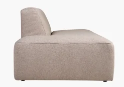 Modulsofa åpen ende venstre beige - 134x93x73 cm
