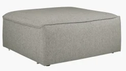 Modulsofa puff grå - 90x93x73 cm