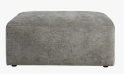 Modulsofa puff grå - 93x93x44 cm
