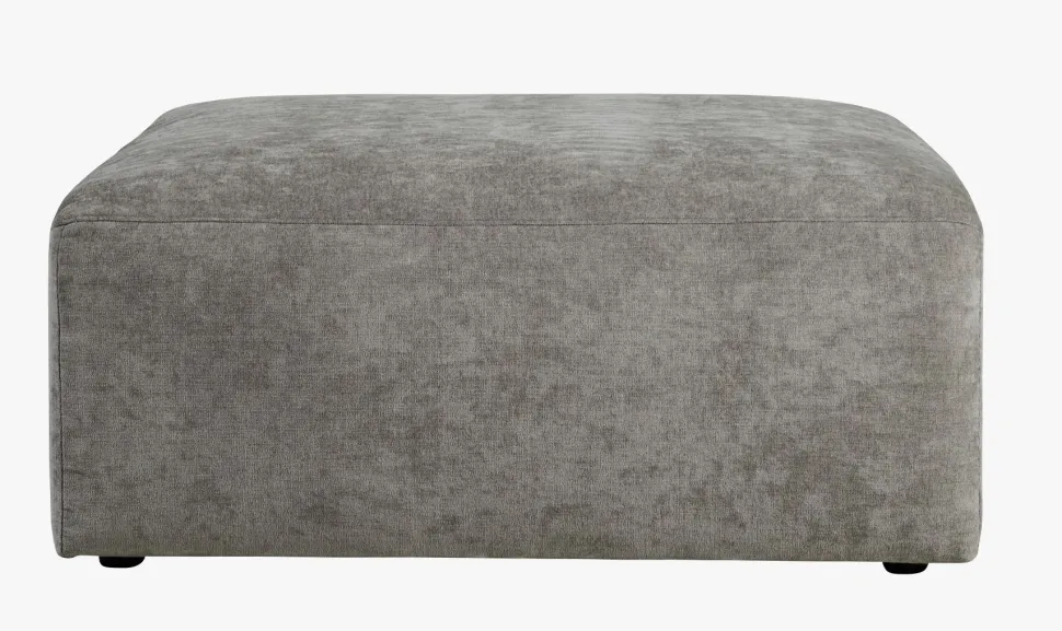 Modulsofa puff grå - 93x93x44 cm