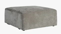 Modulsofa puff grå - 93x93x44 cm
