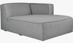 Modulsofa sjeselong høyre grå - 114x154x73 cm
