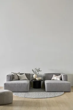 Modulsofa sjeselong høyre grå - 114x154x73 cm