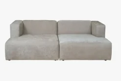 Modulsofa sjeselong høyre grå - 114x154x73 cm