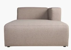 Modulsofa sjeselong høyre beige - 114x154x73 cm