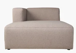 Modulsofa sjeselong venstre beige - 114x154x73 cm