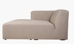Modulsofa sjeselong venstre beige - 114x154x73 cm