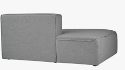 Modulsofa sjeselong venstre grå - 114x154x73 cm