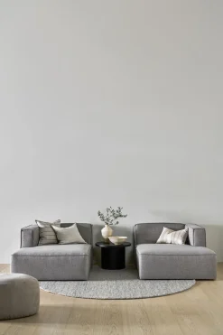 Modulsofa sjeselong venstre grå - 114x154x73 cm