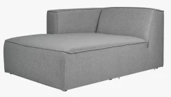 Modulsofa sjeselong venstre grå - 114x154x73 cm