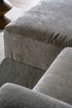 Modulsofa sjeselong venstre grå - 114x154x73 cm