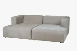 Modulsofa sjeselong venstre grå - 114x154x73 cm