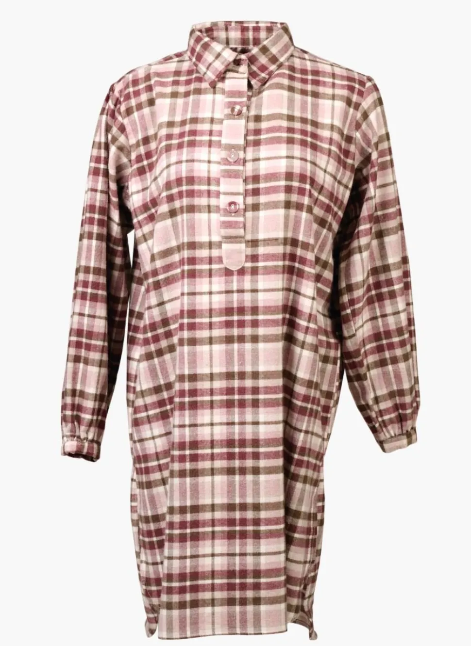 Nattskjorte multi rosa - L/XL