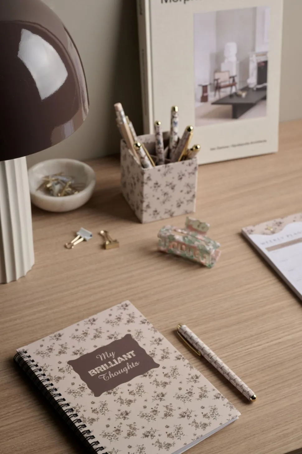 Notatbok a5 multi beige - 15x21 cm