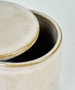 Oppbevaringsboks beige - 9,4x9,4x9 cm