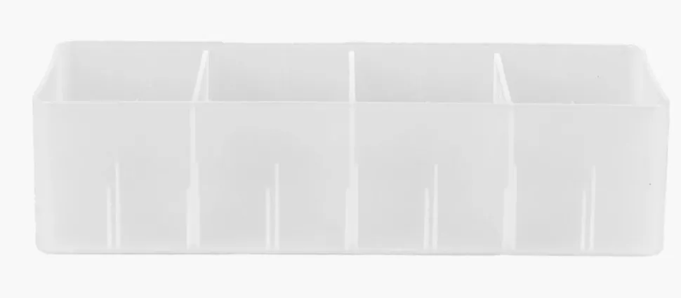 Oppbevaringsboks frostet - 29x11,7x7,5 cm