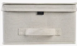 Oppbevaringsboks lys natur - 30x30x16 cm